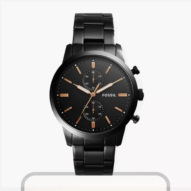 Fossil 44 Townsman Black Dial Men's Watch- FS5379